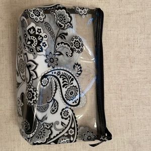 Vera Bradley Cosmetic Bag Midnight Paisley NWOT